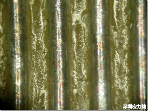 经过168小时的高温高湿环境实验后，此锡膏的SIR最低还可达到150,000,000 ohms，取LOG10为108.176，此锡膏的SIR虽然比较低，但是吃锡状况明显好很多，只是助焊剂明显残留