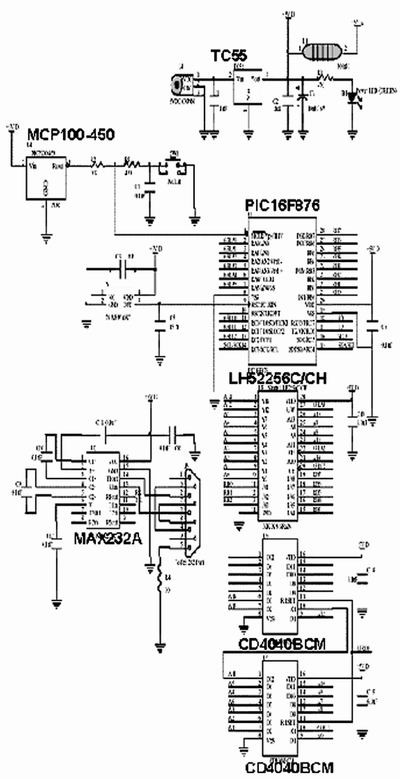 图1、图2、图4和图5中布线的电路原理图