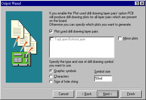 输出文件精灵再询问是否要建立钻孔文件，以及导孔文件？