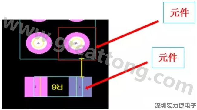 PCBA DFM问题实例2：元件距离太近，组装干涉 