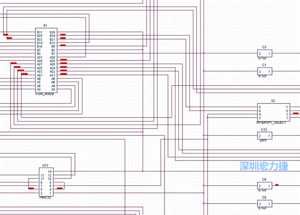 图纸没有层次的概念，不管电路有多复杂，只有一张平面图。