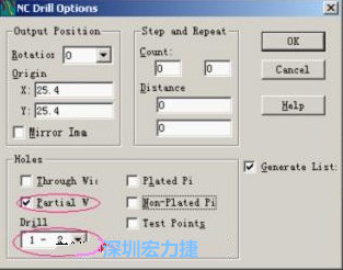 转完Gerber后，接着还需转钻孔，通孔和盲、埋孔的转法有所不同，转通孔只须点击Add，在弹出的窗口Document Name输入文件名