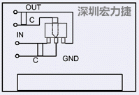 图3：降压电路的PCB设计示例。