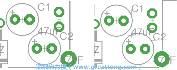 如果你尚未使用「分离工具（Smash Tool）」将所有的名称和量值标签从各自对应的元件上分离，你将会发现你无法从元件上独立地移动一个尚未进行分离的标签（如左下图所示），但是对于已经执行过分离的元件（如右下图所示）来说，它们的标签都可以独立地操作。