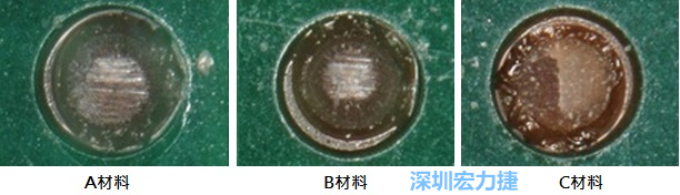 图14- 冷球拉力试验后，光学显微镜下的失效模式