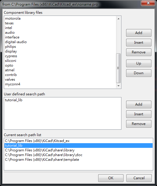 上下两个视窗都Add 你的library ，在library browser 就可以找到你的library