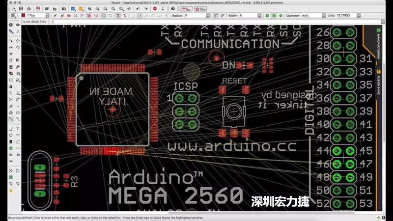 CadSoft EAGLE是一款专业的印刷电路板(PCB)设计软件，低成本、便于使用、功能强大。