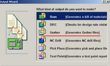 8. 检查及初步调整后，按“Q”将单位改为“mil”，按“F、M”转换文件，在弹出的窗口点“Next”进入图（149），选择“Gerber”，进入Gerber转换操作，按“Next”进入